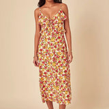 Nobody's Child Yellow Floral Roe Midi Dress