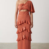 Pretty Lavish Romilly Terracotta Maxi Dress