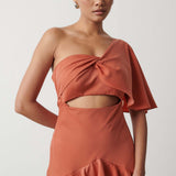 Pretty Lavish Romilly Terracotta Maxi Dress