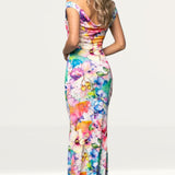 Roserry Venice Maxi Jersey Dress In Provence Print