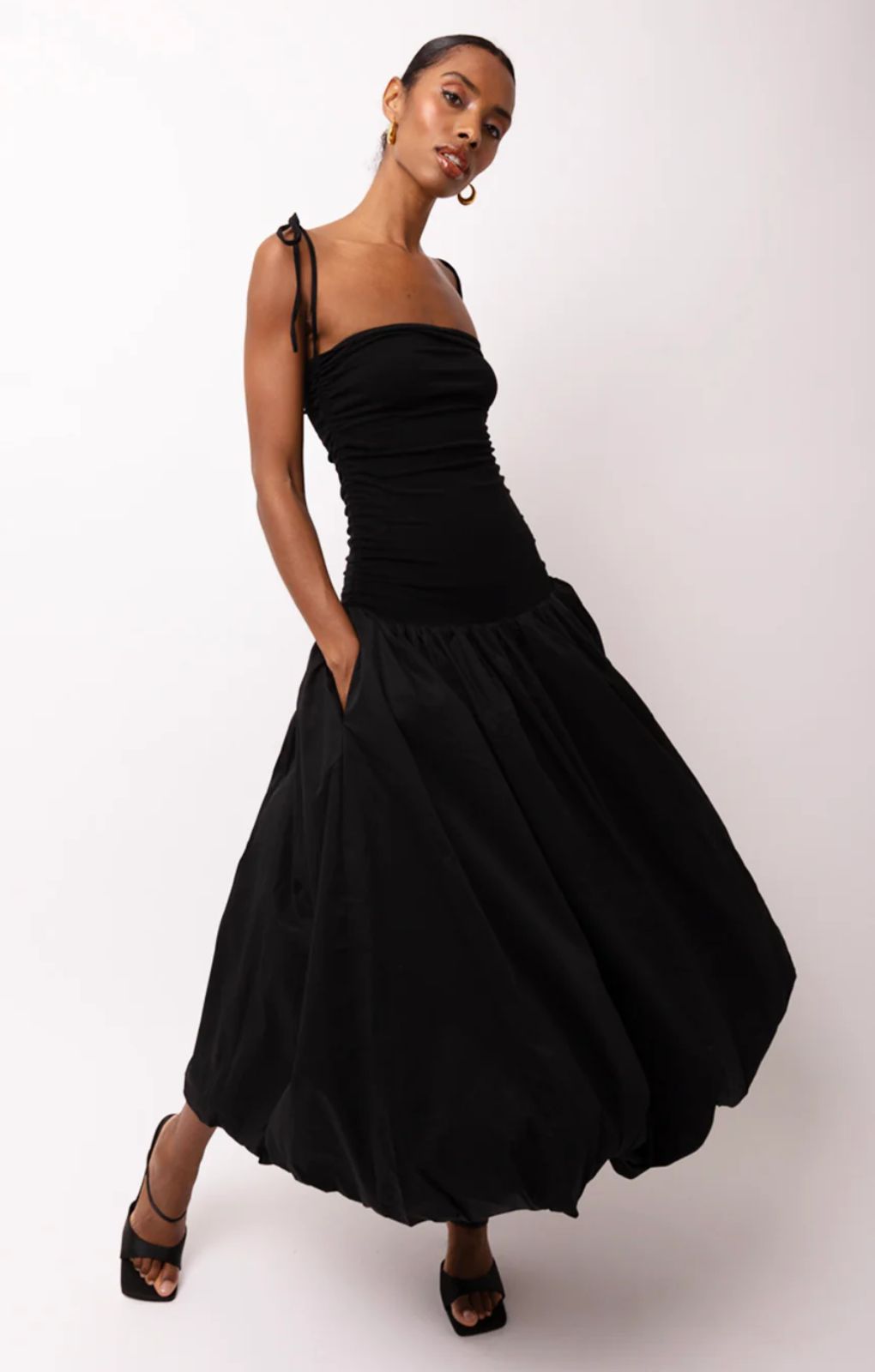 Amy Lynn Alexa Black Puffball Dress