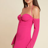 Runaway The Label Diseree Fuschia Midi Dress