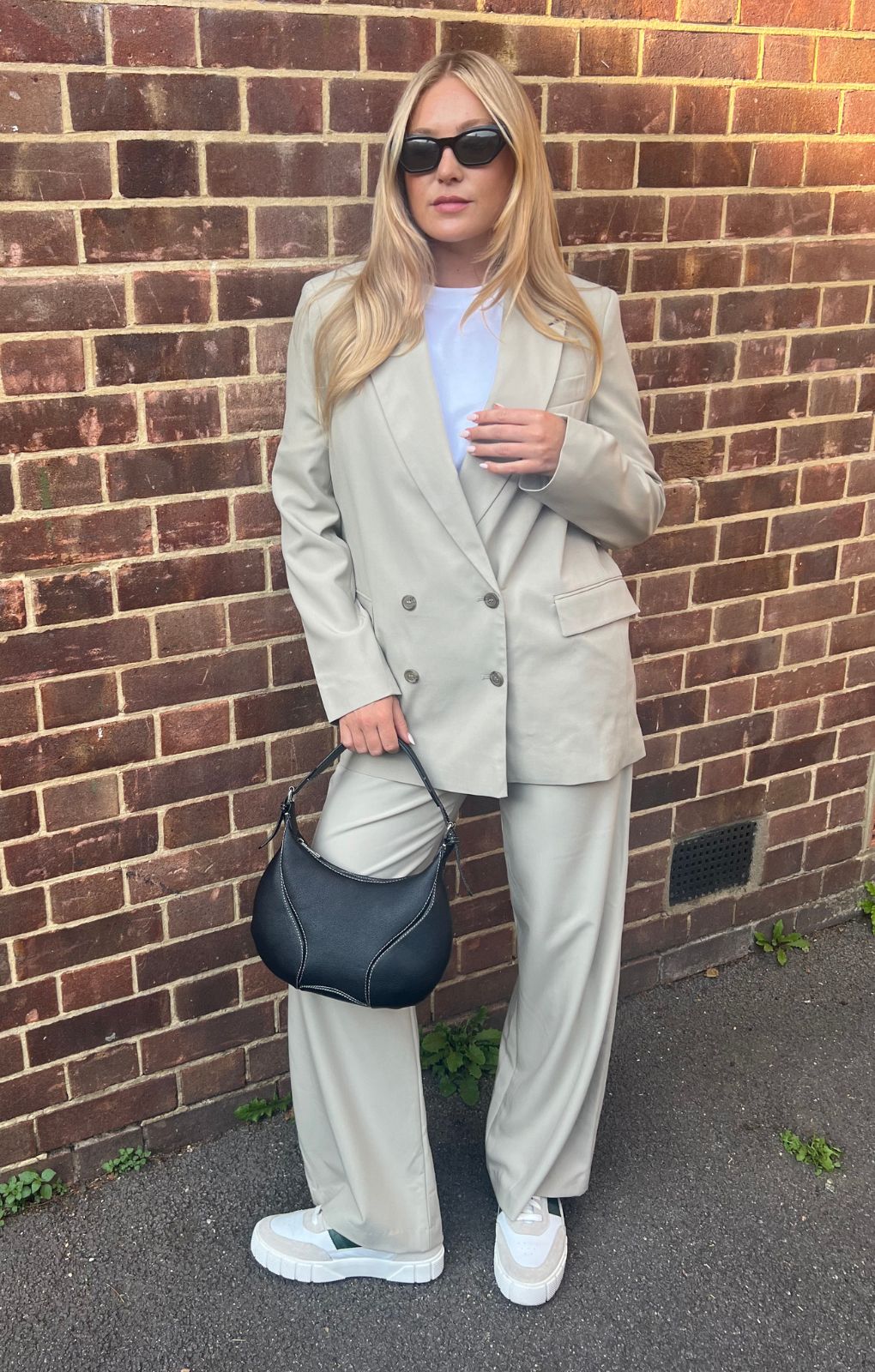 Miss Selfridge Satin Panel Trouser In Khaki