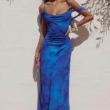 Runaway The Label Lavoni Blue Maxi Dress