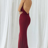 Runaway The Label Merlot Marl Maxi Dress