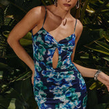 Runaway The Label Navy Floral Channing Maxi Dress