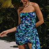 Runaway The Label Navy Floral Night Lover Dress