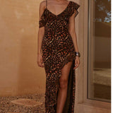 Runaway The Label Orange Oxana Vacanza Maxi Dress