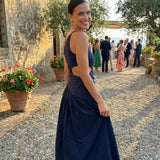 Runaway The Label Navy Incanto Maxi Dress