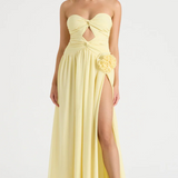 Runaway The Label Rosette Butter Gown