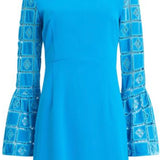 French Connection Garnet Velvet Lace Mini Dress