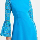 French Connection Garnet Velvet Lace Mini Dress