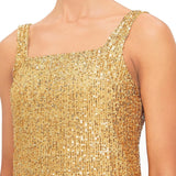 Harmur Sequin Gold Mini Shift Dress