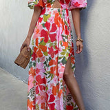 Seven Wonders Floral Del Mare Maxi Dress with Cut Out