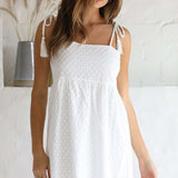 Seven Wonders White Mini Dress With Detachable Belt