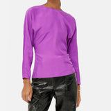 Jigsaw Silk Front Ruched Waist Top Pink