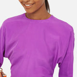 Jigsaw Silk Front Ruched Waist Top Pink