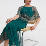 Simply Be Joanna Hope Deep Green Sequin Maxi Dress