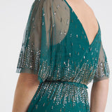 Simply Be Joanna Hope Deep Green Sequin Maxi Dress