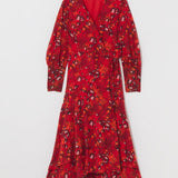 Simply Be Joanna Red Print Maxi Dress