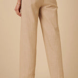 Nobody's Child Cream Pinstripe Tailored Trousers