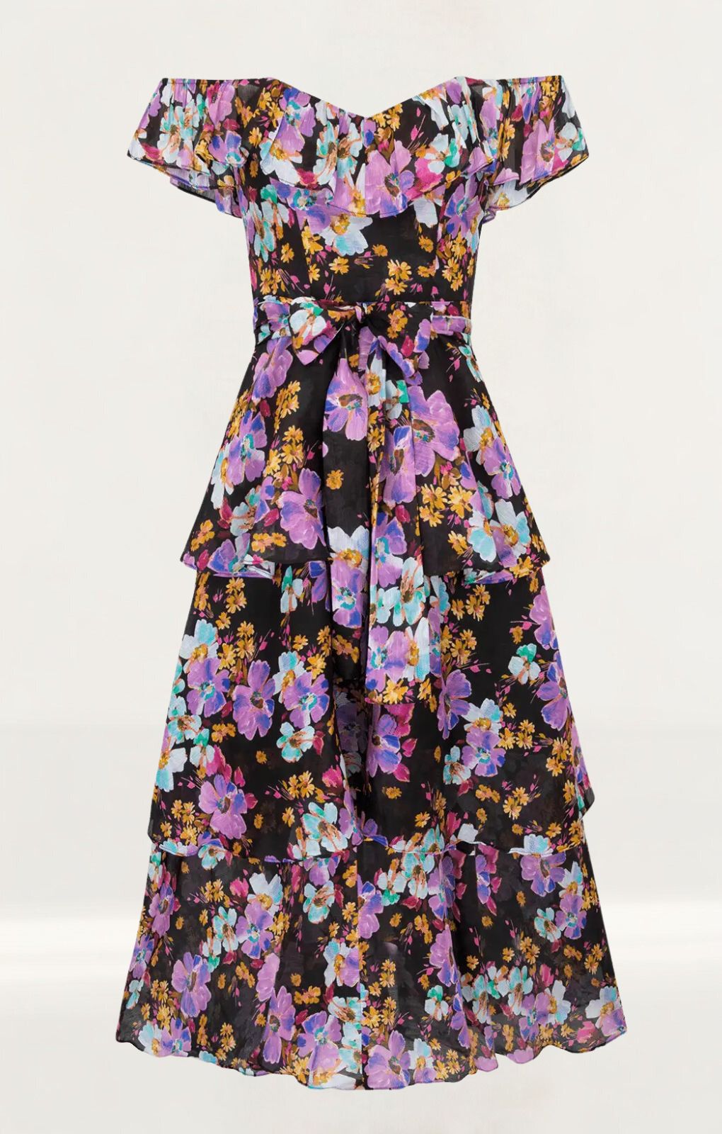 talulah tiered midi dress Anthropologie Talulah Tiered Midi Dress, Size M