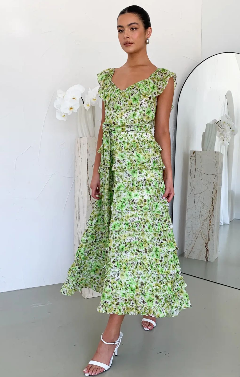 Talulah Petula Green Midi Dress
