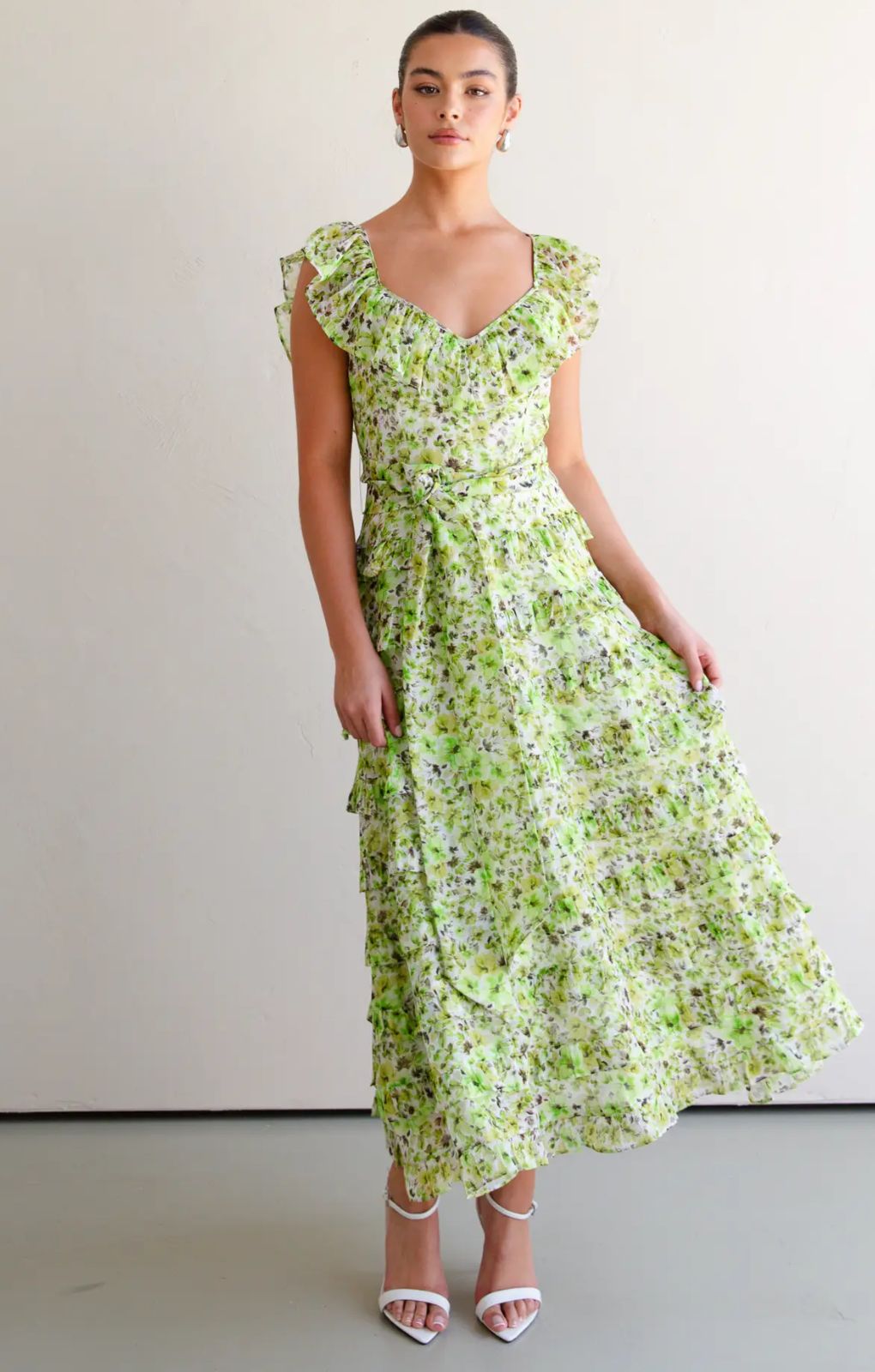 Talulah Petula Green Midi Dress