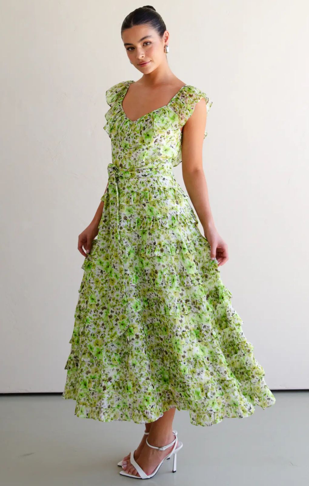 Talulah Petula Green Midi Dress