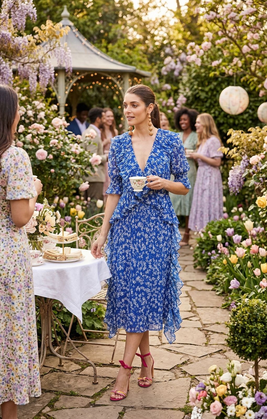 Rent Talulah Mediterranean Minx Midi Dress | Hirestreet Rent Talulah Mediterranean Minx Midi Dress | Hirestreet