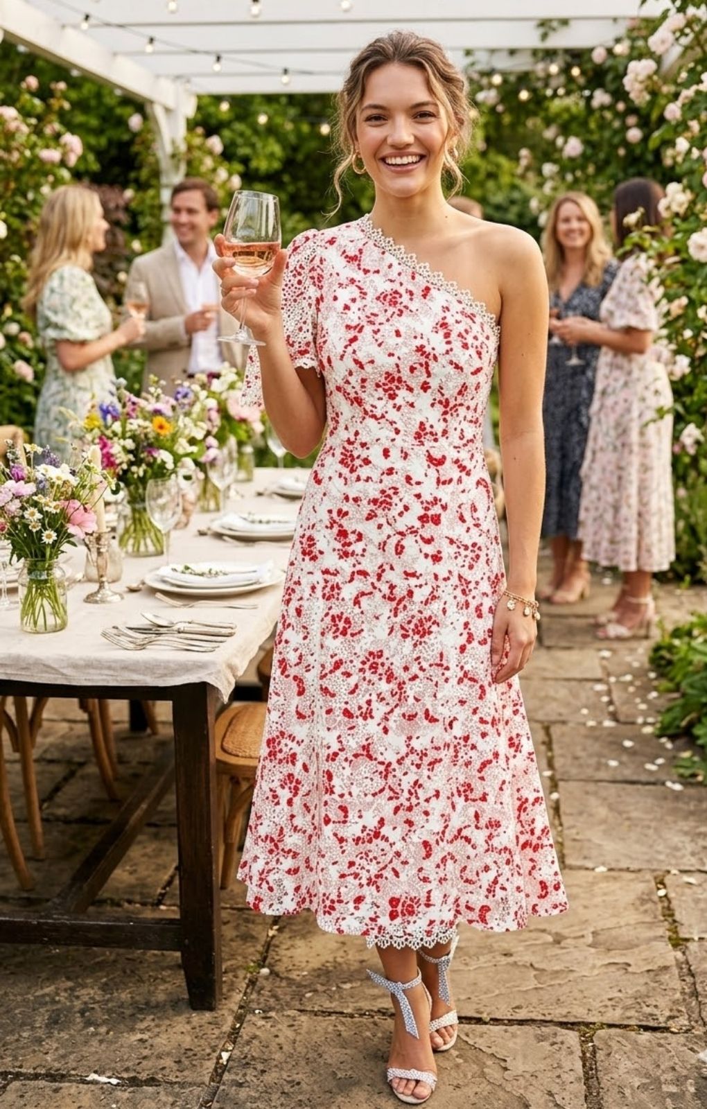 Rent Talulah Red Daisy Dance & Romance Midi Dress | Hirestreet Rent Talulah Red Daisy Dance & Romance Midi Dress | Hirestreet