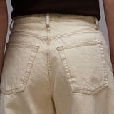 Topshop Barrel Mid Rise Jean in Buttermilk