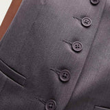 Topshop Slim Fit Tailored Waistcoat In Grey