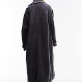 Topshop Tall Chuck On Coat in Grey