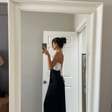 Topshop Colour Block Sarong Bandeau Maxi Dress In Ivory And Black