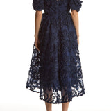 True Decadence Amelia Bardot Bust Cup Midi Dress - Light Navy