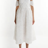 True Decadence Amelia Bardot Bust Cup Midi Dress - White