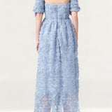 True Decadence Amelia Blue Bustier Midi Dress