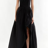 True Decadence Emma Hi-Low Hem Maxi Dress - Black