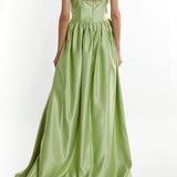 True Decadence Emma Hi-Low Hem Maxi Dress - Soft Green
