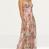 Dress The Population Umalina Embellished Blush Maxi Dress