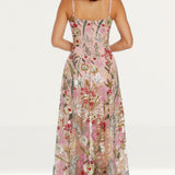 Dress The Population Umalina Embellished Blush Maxi Dress