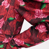 Urban Revivo Ruched Puff Sleeve Mini Dress In Rose Print Multi