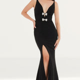 Dress The Population Viola Black Maxi Dress
