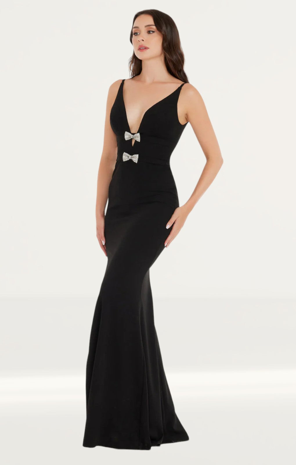 Dress The Population Viola Black Maxi Dress