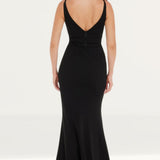 Dress The Population Viola Black Maxi Dress