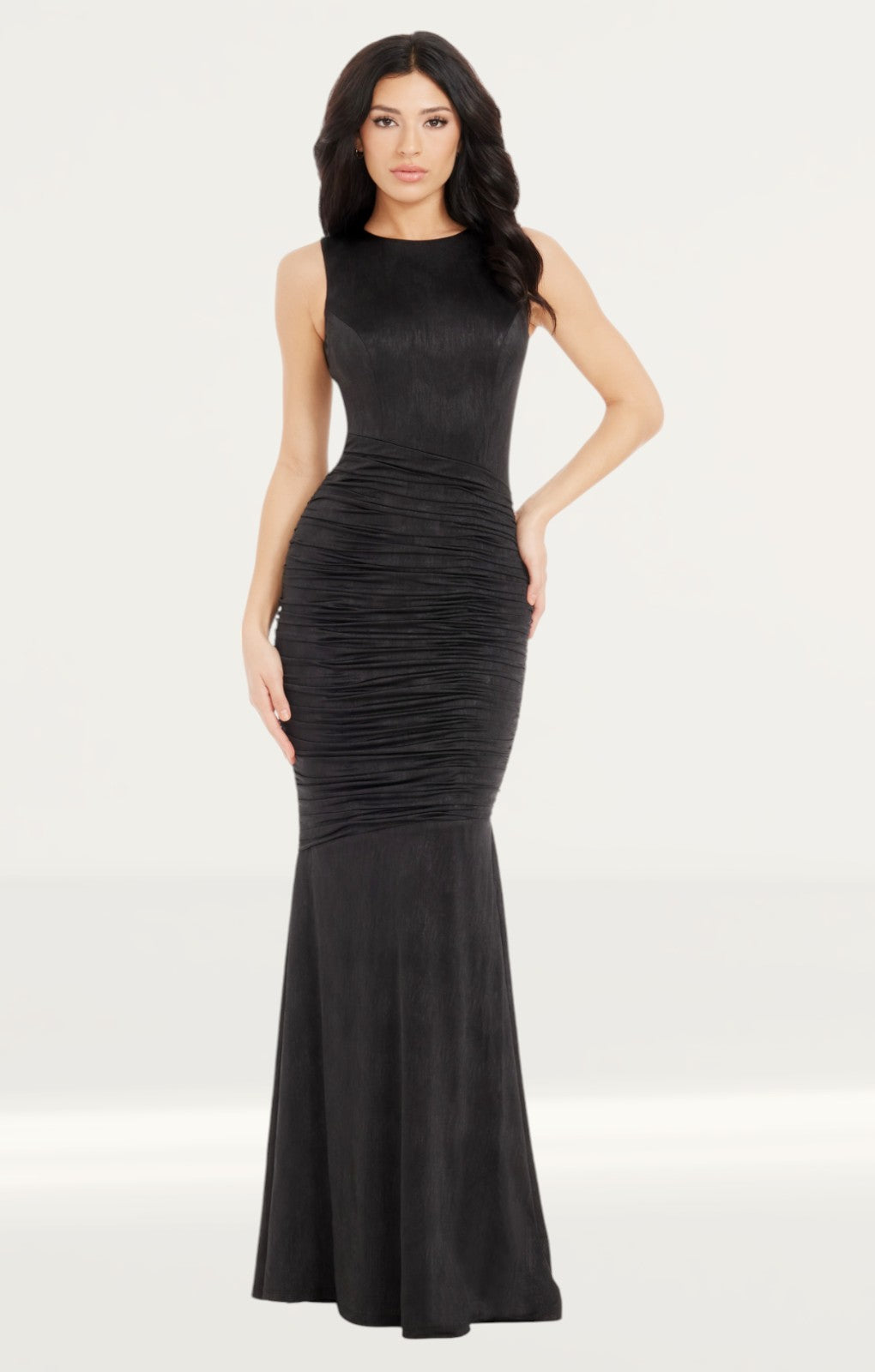 Dress The Population Violetta Maxi Dress in Black