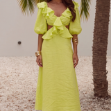 Nobody's Child Lime Green Dani Dress
