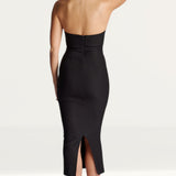 Vesper Shanley Black Midaxi Dress