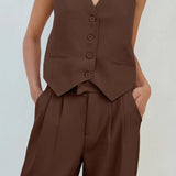 Seven Wonders Winslet Vest in Chocolate
